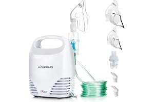 HANGSUN Nebuliser Machine for Adults and Kids Compact Compressor System Vaporizer Mist Steam Inhaler CN560 Portable and Silent for Home Use