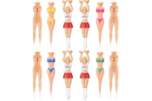 Defresit 12 PCS/20 PCS Funny Golf Tees Bikini Golf Tees Ladies Golf Tees Colorful Plastic Golf Tees Funny Golf Accessories for Men Women Golf Training Birthday Presents