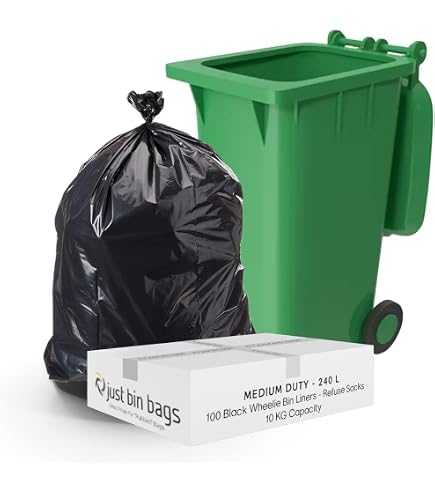 RE-GEN Heavy Duty Clear Pedal Bin Liners – 10L – 100 White Refuse Sacks