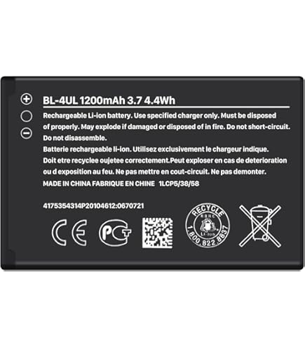 Aousavo BL-4U Replacement Battery Compatible With Nokia BL-4U 3120 5530 8800 E66 E75 Nokia 301 Nokia 8800 Arte Carbon
