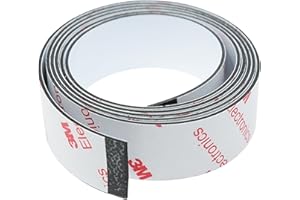 FIRST4MAGNETS Ferroflex® 20mm Breites 3M Selbstklebender und Glänzender Weißer Eisenstreifen Für Wände, Wodurch Die Magnete von Instantoberflächen Auf - 5 Meter Länge Anziehen Werden