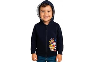 United Labels Paw Patrol Sweatjacke mit Kapuze für Jungen, Dunkelblau, Kapuzenpullover mit Reißverschluss, Hoodie Kapuzenjacke für Kinder