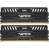 Patriot Viper 3 Black PV316G160C9K - Kit da 16GB (2x8 GB), DDR3 1600 MHz PC3-12800, NON ECC, 1.5V