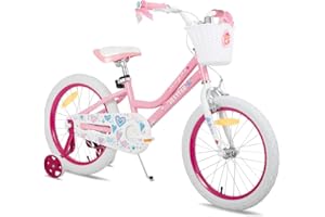 JOYSTAR Bicicleta Infantil 12/14/16/18/20 Pulgadas para niñas de 2 a 13 años, Bicicleta 12/14/16/18/20 Pulgadas con Ruedas de Apoyo y Cesta
