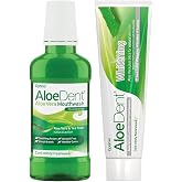 Aloe Dent Mucize Aloevera ile Ekstra Beyazlatıcı Diş Macunu - 100 ml ve Aloe Dent Alkols&uuml;z ve Flor&uuml;rs&uuml;z Ağız Kokusu &Ouml;nleyici 