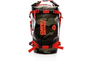 ‎BORLENI BORLENI Motorrad Tasche wasserdicht Reisetasche Sattelrolle Gepäck Tasche reflektierend für Motorradfahren, Wandern, Radfahren, Reisen, Camping, Outdoor, Kayaking 25L Tarnung