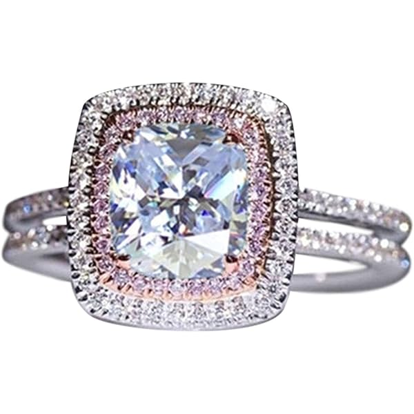 Produktbild von Geometrischer Ring Für Frauen, AAA-Zirkonia, Hochzeit, Verlobung