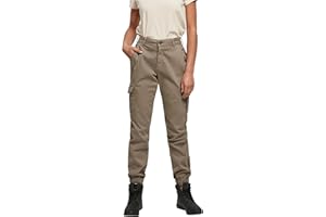 Urban Classics Ladies High Waist Cargo Pants Mujer Pantalones Cargo Negro Ancho