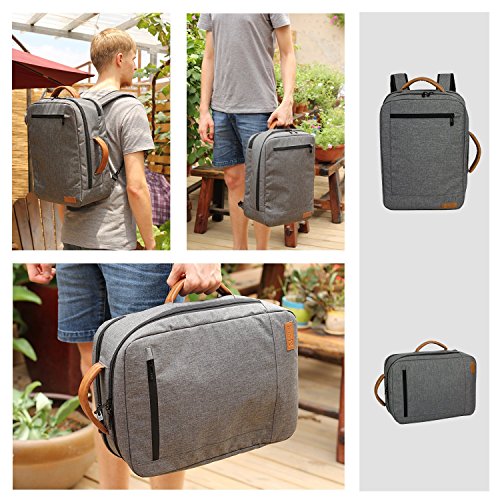 ALLCAMP Laptop Rucksack verschiedenen Organizer-Taschen  bis 15 6 Zoll  - Grau