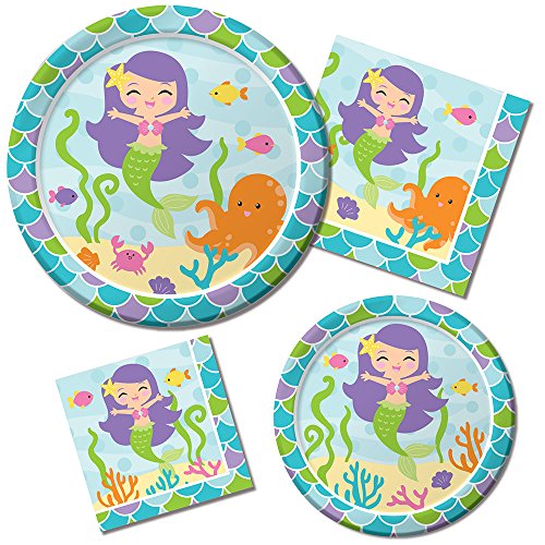 Pappteller „Kleine Meerjungfrau und Freunde“ 8er pack - 2