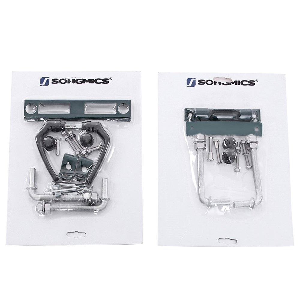 SONGMICS Doppeltor, Gartentor, Gartentür, mit Schloss und 3 Schlüsseln, 90 x 310 cm, grün GGD300G – Bild 5