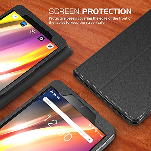 MoKo Dragon Touch S8 Hülle – Kunstleder Tasche Schutzhülle Schale Smart Case Standfunktion für Dragon Touch S8 8″ Intel Quad Core 64 bits Android Tablet, Schwarz - 4