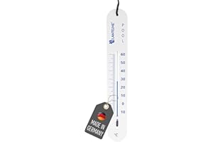 Lantelme Poolthermometer sinkend mit Schnur Temperatur -15°C bis +60°C | Analog Thermometer in Weiß für Schwimmbad Whirlpool Pool Teich | Präzise Wasser Temperaturmessung und Überwachung in der Tiefe