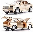 BELLABOTA Alloy Metal Car 1:32 Rolls Royce Cullinan Diecast Pullback Toy car with Openable Doors & Light, Music Boys Gifts Toys for Kids (Golden-Color As Per Available)