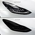 SlickMod PreCut Vinyl Smoke Tint for 2020-2022 Tesla Model Y Headlight & Foglight (1. Headlight & Foglight, 20% Dark Smoke)