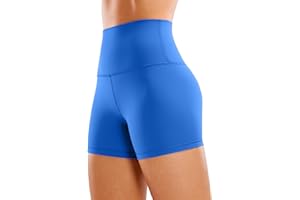 CRZ YOGA Womens Butterluxe 4'' Yoga Shorts - High Waisted Workout Gym Leggings Running Spandex Biker Shorts
