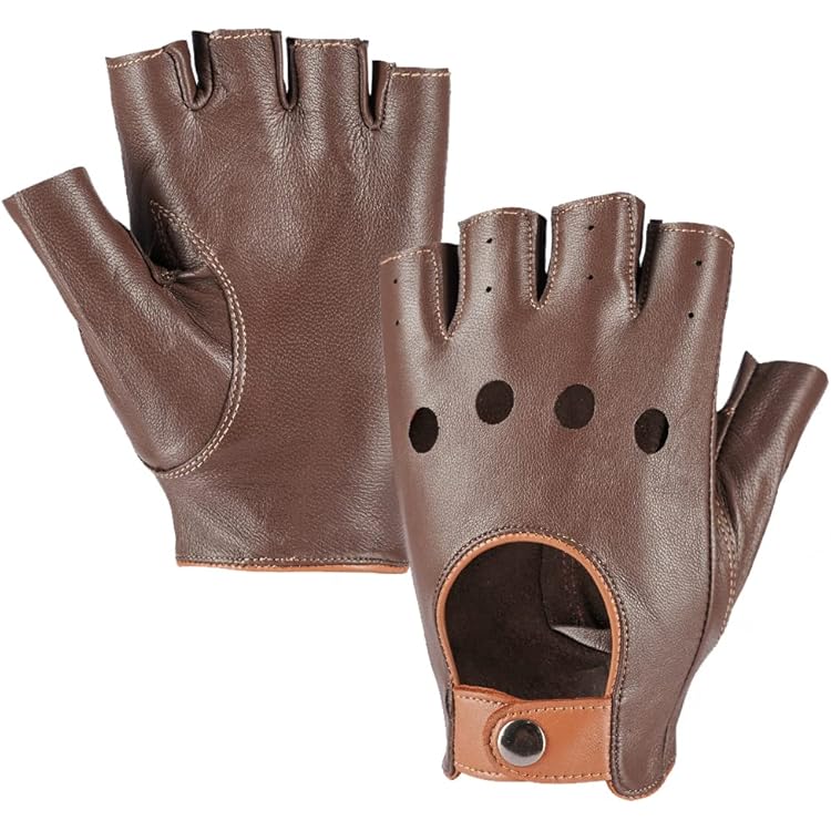 Lederhandschuhe Ohne Finger Schwarz