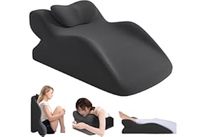 JAOGAUS Poduszka do czytania na łóżko i sofę, wielofunkcyjna poduszka klinowa, poduszka pod plecy, ergonomiczna poduszka klinowa z pianki memory, poduszka podpierająca plecy, szyję, do relaksu, grania