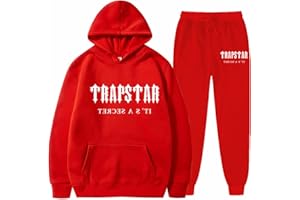 GENERIC Ensemble Sport Homme Trapstar London Y2K Survêtement pour Unisexe avec sweat à capuche et pantalon de jogging Trapstar Ensemble Tenue De Sport Femme Ensemble Fitness
