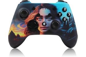 PowerLead Switch Controller - Wireless Pro Controller for Switch OLED/Switch Lite/PC, Personalized Switch Remote Controller Gamepad Joystick with Gyro Axis, Turbo, Motion, Wake Up, Dual Vibration