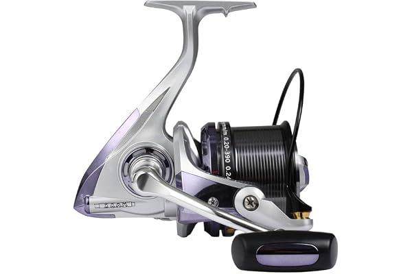 Diwa Moulinets de pêche en Rotation Série 8000/10000/12000 Pêche en Eau Douce en Eau salée au Gros Pêche au Surf Ultra Lisse Bobine puissante Bobine engrenage Durable
