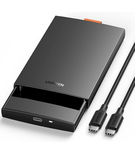 Inter-Tech GD-25010 externe behuizing Zwart, 2,5 SSD, USB-C