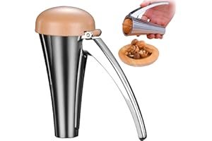 FIGSKEY Zinc Alloy Walnut Nut Shelling Tool, 2024 Pecan Nut Cracker Tool, Pecan Cracker Tool, Reusable Nutcracker Clip for Nut Walnut (L)