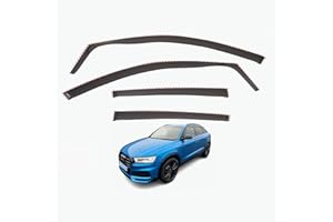 AIRFLUX Lot de 4 déflecteurs d'air compatibles avec Audi Q3 SQ3 RS Q3 2011 2012 2013 2014 2015 2016 2017 2018.
