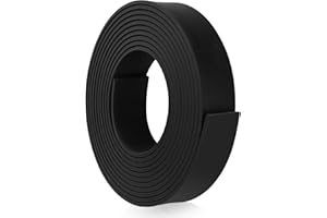 LEFUNOM Gummistreifen Vollgummi Gummiplatte Dichtung 3m×25mm×1,5mm Gummidichtung flach Gummimatte Neopren Gummistreifen für DIY Gummischutz Dämpfungsgummi (nicht klebend)