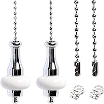 thumbnail interactive-video image 1 of LAGAHS 2pcs Ceiling Fans Pull Chain, Ball Chain With 1 of 13
