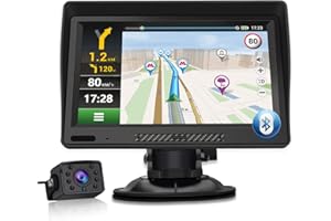 AWESAFE 9 Zoll Navigationsgerät mit Bluetooth und Rückfahrkamera, 2023 Europa Karten, GPS Navigation für PKW KFZ LKW