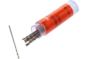 Mtsooning 10 Pcs Twist Drill Bit 0.8mm Micro HSS Straight Shank Electrical Drilling Tool