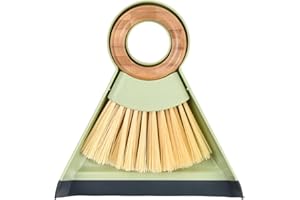 Tibapla Mini Paletta e Spazzola, Set Scopa e Paletta Plastica Piccola, Mini Spazzole da Tavolo a Mano, Portatile Scopa Multifunzione per la Pulizia per Ufficio Tavolo Bancone Cassetto Tastiera