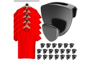 ‎LATOXCAA Latoxcaa Kleiderbügel Platzsparend 20 Stück - Schwerlast Organizer bis 20KG | Stabile platzsparende Kleiderbügel zur Kleider-Aufbewahrung | Schwarz