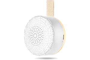GHORA Tragbare White Noise Machine mit Nachtlicht, Weißes Rauschen Gerät für Babys Erwachsene, 24 Beruhigende Klänge, Wiederaufladbare Weißes-Rauschen-Therapie, Kindersicherung, Timer
