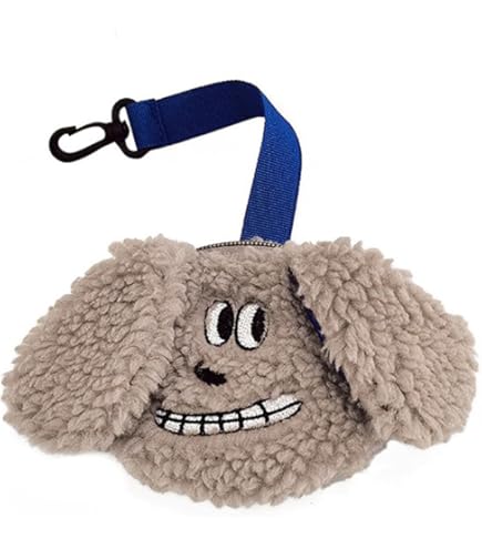 Hundekotbeutelhalter Plüsch - Freihändiger Beutelspender Für Hundeleinen