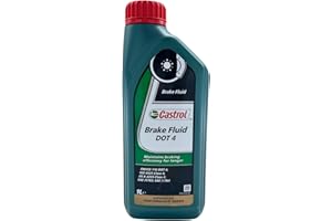LUBRIALPHA Castrol Brake Fluid DOT4 Olio Freni Auto - Alta Prestazione, 2x1 Litri con Portachiavi Cavatappi