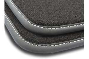 M MOTOS alfombrillas coche de velours premium compatibles con Opel Insignia A 2009-2017 - Premium, Matt, Blanco - Experimenta un nuevo confort de conducción con un juego de alfombra de coche de tercio