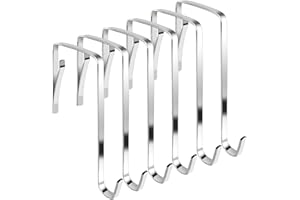 THSIREE 10 PCS Over Door Hooks, Sturdy Over Door Hanger Z Hooks, Metal Over Door Hook Coat Hooks for Hanging Towels, Clothes, Coats, Robes, Bags