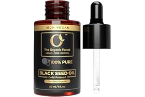 THE ORGANIC FOREST – VEGAN . PURE . NATURAL USDA Organic Black Seed Oil - Cold Pressed Liquid for Skin & Hair Care - Natural Face Oil with Black Cumin Seed - Pure, Organic Blackseed Oil - 100% Organic, 1 fl.oz