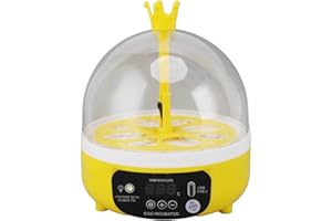 Luqeeg Mini Incubatrice per Uova, Incubatrici Digitali con Controllo della Temperatura, 4 Uova Candler Pollame Macchina da Cova Uova Pollame Macchina da Cova per Polli Anatre Piccioni
