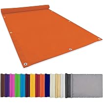 Wasserdichtes Sonnensegel 3,5x3,5m – UV-Schutz 98% Mit Befestigungsseilen, Orange