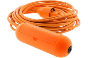 Zenitech - Prolongateur 2x1,5mm² - Orange 10m avec boîtier étanche - Orange