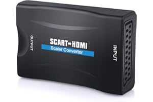 Neoteck Convertisseur Scart vers HDMI 1080P Vidéo Audio Adaptateur Péritel vers HDMI Up Scaler HDMI pour Smartphone Box Décodeur STB PS3 PS4 Sky HDTV Lecteur DVD Blu-Ray