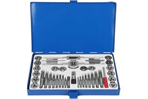 AEE® 40 Parça Metrik Kılavuz ve Pafta Seti – M3–M12 Vida Dişi Açma Seti, Alaşımlı Çelik, Profesyonel Tap Die Takımı