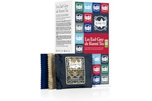 Kusmi Tea - Coffret "Les Earl Grey" - Assortiment de Thés Bio - Idée Cadeau Homme et Femme - Thés Noirs Bio Aromatisés - Fabriqué en France - 24 Sachets, Sélection de 6 Recettes Iconiques