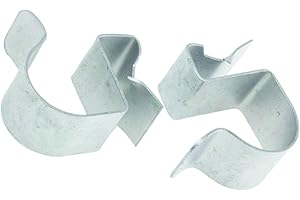 FSSS Ltd GIRDER METAL EDGE CABLE CLIPS Various Size Girder & Cable BRITCLIPS PACKS OF 25 electrical fire alarm cable fixings building (Small 2-4mm)