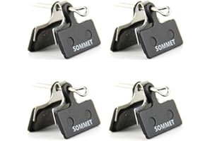 4 paia SOMMET Pastiglie freno a disco semi-metallico per Shimano Deore M615 / SLX M666 M675 / XT M785 / XTR M960 M985 M988 / Alfine S700