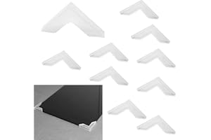 Zaky - Protector de bordes de mesa para esquinas de cristal y espejo (20 unidades) (6 x 63 mm)