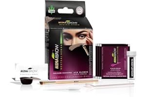 MINAIBROW MINA ibrow Henna Hair Color Kit For Professional Coloring, Covers Gray Hair, Stays up to 6 Weeks-Regular Kit (30 Applications) (Ash Blond)